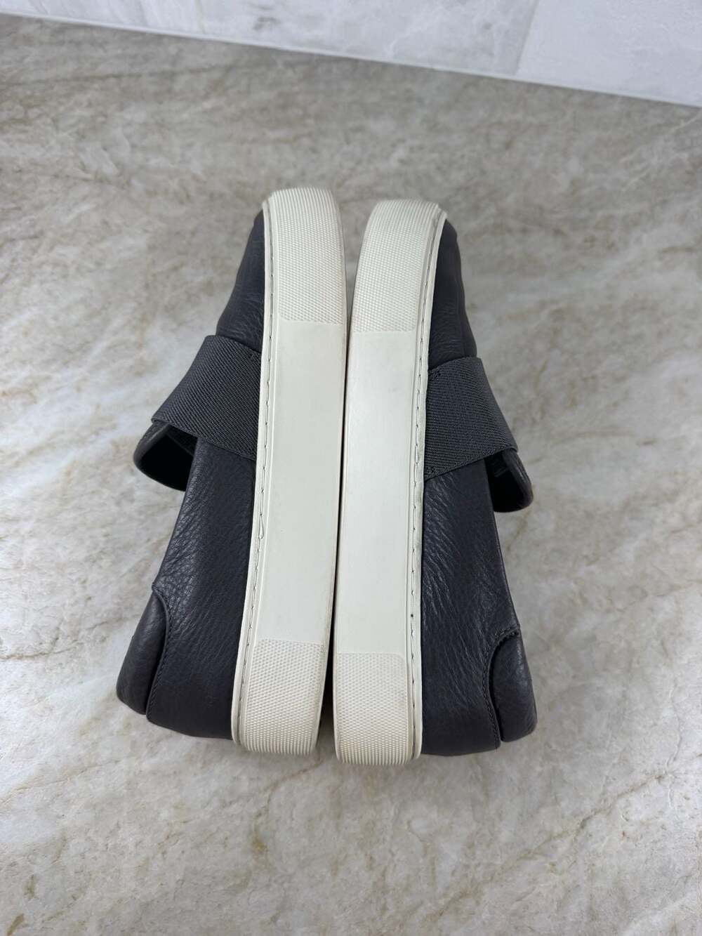 UGG Chayze Gray Leather Slip On Sneakers Women’s Size 5 Platform Casual Shoes - Picture 10 of 12